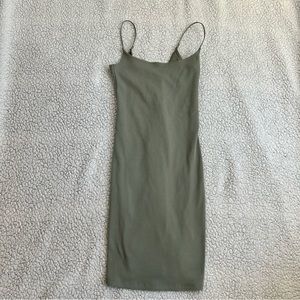 NEW Abercrombie & Fitch Ribbed Green Mini Dress Size XXS Soft A&F Collection